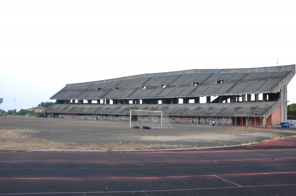 The polo stadium in Giarre in Sicily